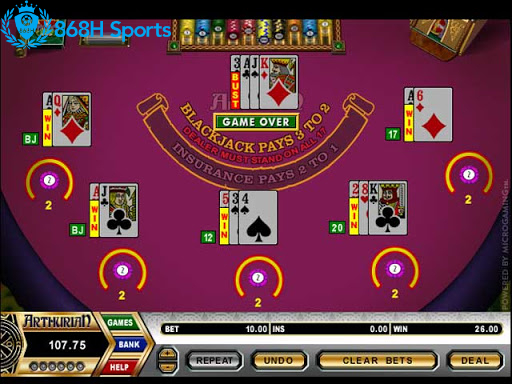 Bàn chơi Blackjack 868h