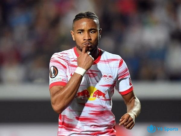 Tiền vệ Christopher Nkunku thi đấu cho CLB RB Leipzig