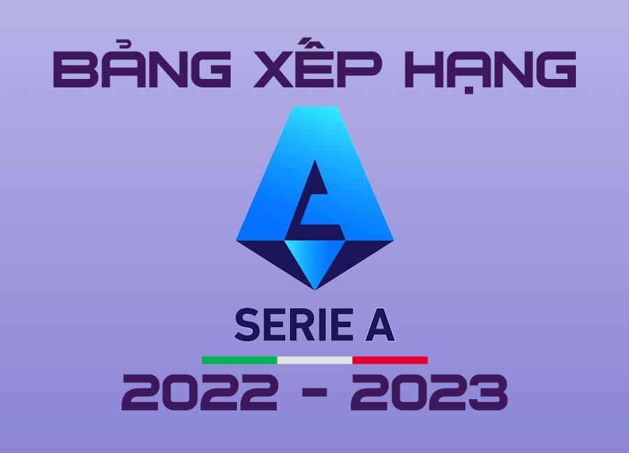 bang xep hang seri a mùa giải 2022 - 2023 mới nhất