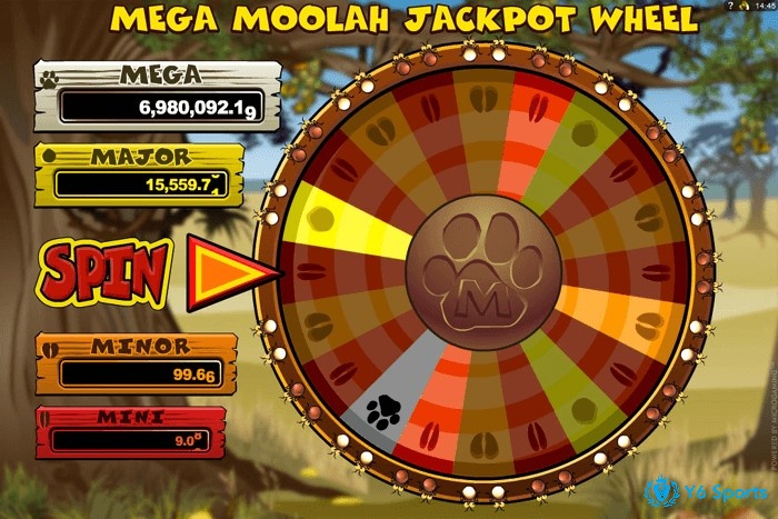 Vòng quay jackpot với giá trị thưởng siêu khủng