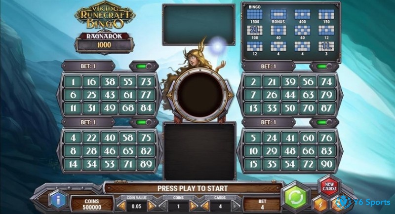 Giao diện trò chơi Viking Bingo