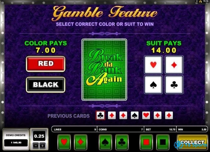 Tính năng Gamble đơn giản, dễ chơi, dễ trúng