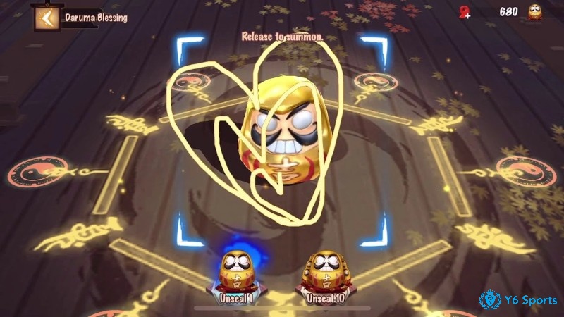 Sử dụng Daruma đen trong cách chơi Onmyoji Arena để nâng cấp Thức Thần