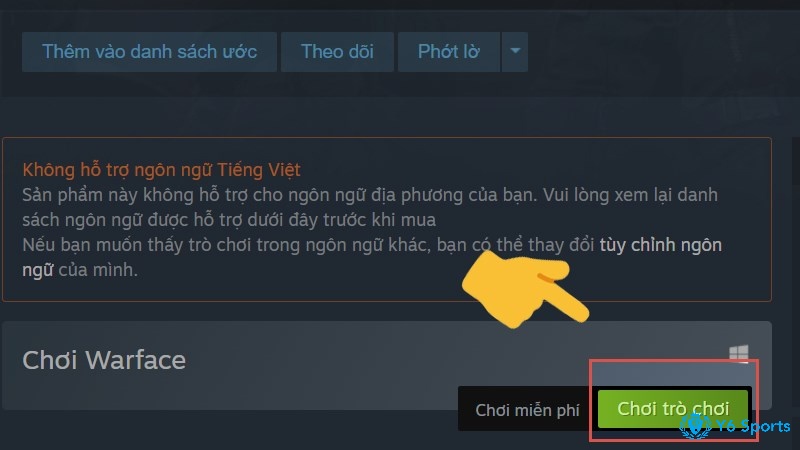 Chơi Warface bằng cách nhấp vào “Chơi trò chơi”