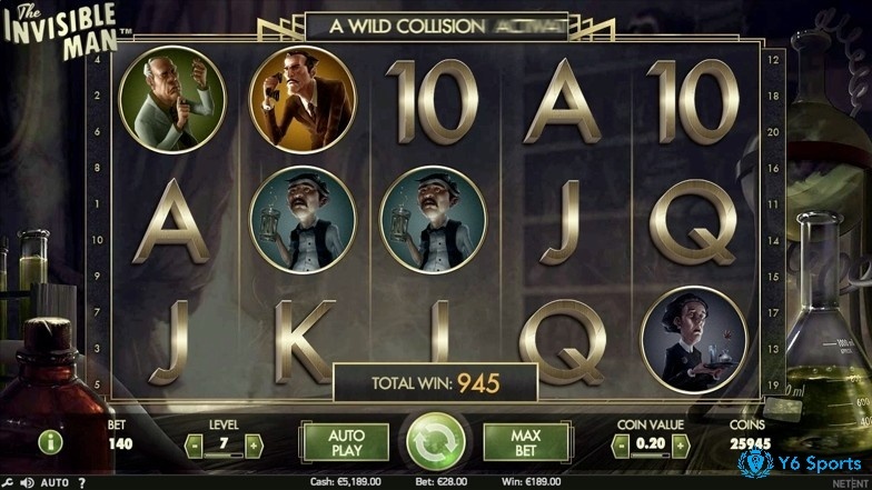 The Invisible Man slot: Người tàng hình - cảnh sát thắng?