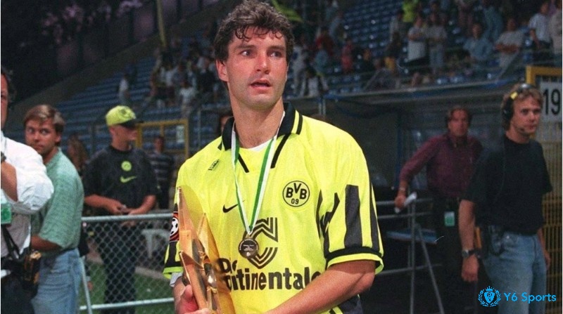 Michael Zorc với 463 lần xuất hiện suốt 20 năm cho Borussia Dortmund 