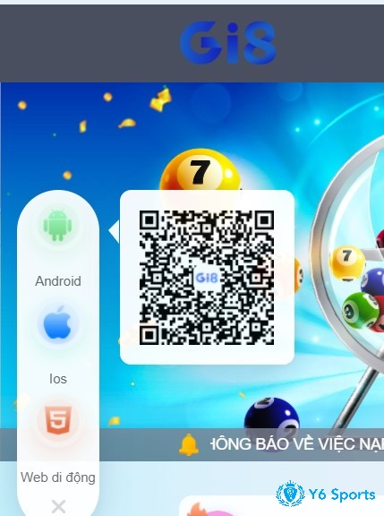 Quét mã QR ở trang chủ nhà cái để tiến hành tải app nhé