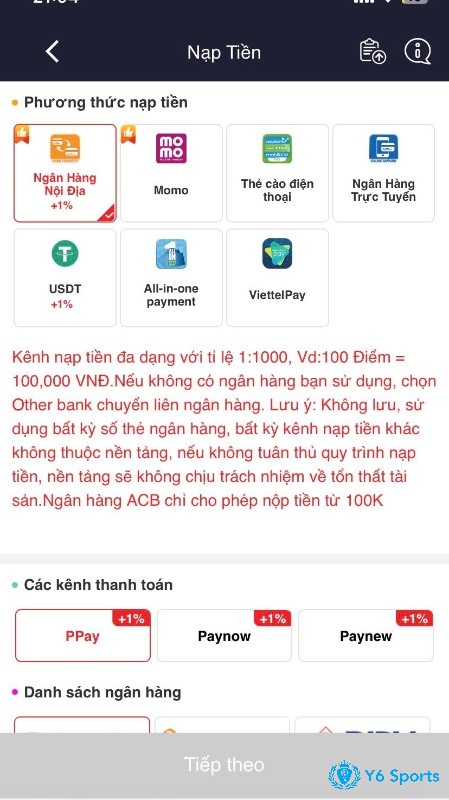 Giao dịch tại web cược nhanh chóng với phương thức thanh toán đa dạng 