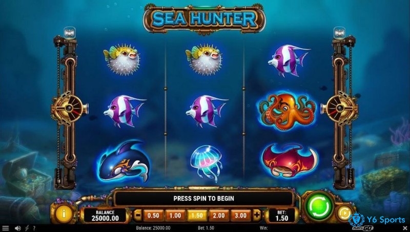 Sea Hunter slot lấy cảm hứng từ cuộc sống dưới đáy đại dương